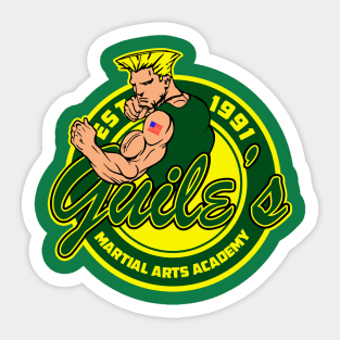 Guile's martial arts academy Sticker